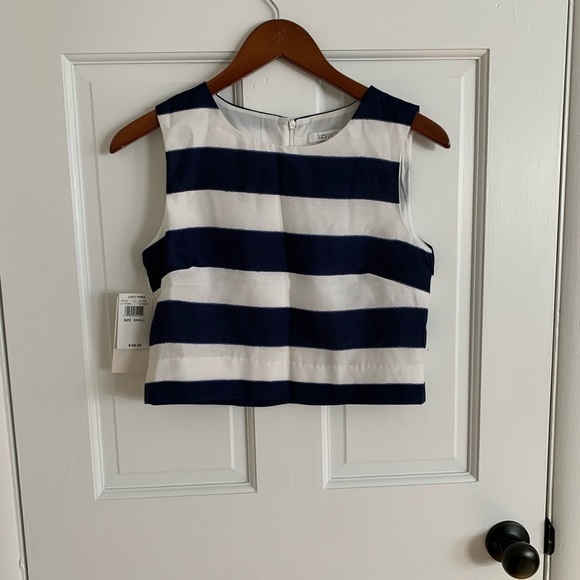 Lucy Paris | SET stripped cropped top and skirt set NWT size small - Picture 2 of 7